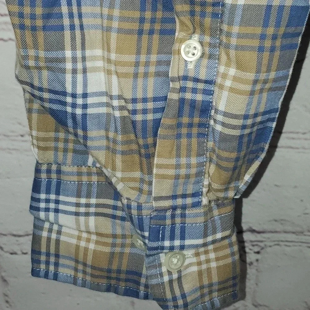 Peter Millar Crown Shirt Plaid Mount Pearl Men's Size XXL - Picture 8 of 12